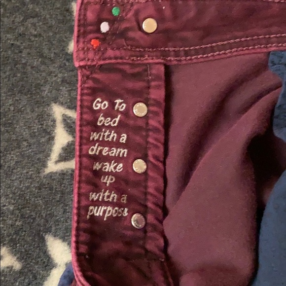 EUC Jacob Cohen velour burgundy jeans - Picture 8 of 9